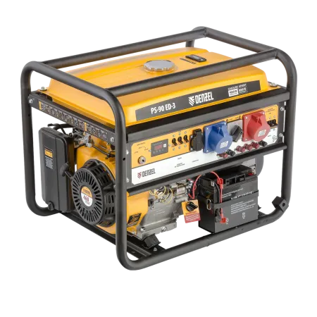 Генератор бензиновый DENZEL PS 90 ED-3, 9.0 кВт, 230 В/400 В, 25 л, электростартер