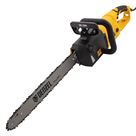 Пила цепная электрическая DENZEL EDS-2200, 2.2 кВт, шина 45 см, шаг 3/8, 62 звена