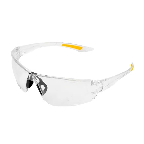 Очки защитные DENZEL открытые, поликарбонатные, прозрачная линза