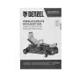 Домкрат гидравлический DENZEL подкатной с фиксатором, 2 т, 130-330 мм, в кейсе