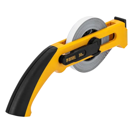 Рулетка геодезическая DENZEL 30 м х 13 мм, открытый корпус, металлическая лента