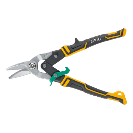 Ножницы по металлу DENZEL 78371, 270 мм, прямой и правый рез, сталь СrMo