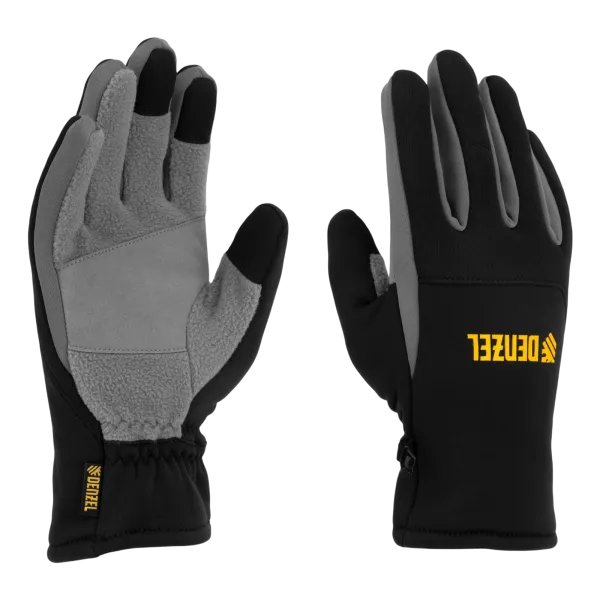 Перчатки универсальные DENZEL, искусственный мех, работа с сенсорным экраном, размер 10
