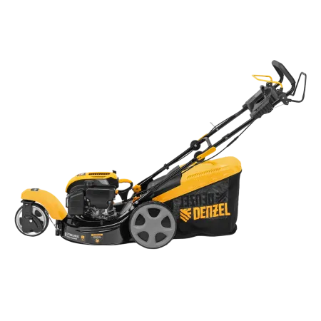 Газонокосилка бензиновая DENZEL GLT-460SP-T, Trike 150 см3, 46 см, привод, панель, 60л