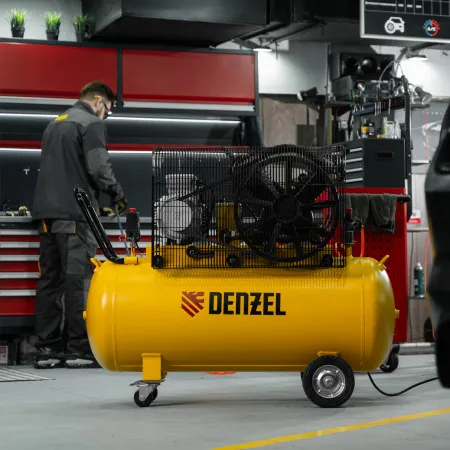 Компрессор воздушный DENZEL рем. привод BCV 5500-T/200, 5,5 кВт, 200 литров, 850 л/мин