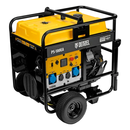 Генератор бензиновый DENZEL PS-180EA, 18 кВт,230 В, 65л, разъем ATS,эл.старт