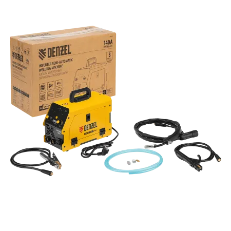 Аппарат инвертор. полуавтомат. сварки DENZEL Mini MIG-140FG, 140 А, ПВ 60%