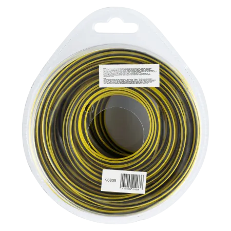 Леска для триммера DENZEL двухкомпонентная квадратная, 3,0мм х 12м, блистер SkyCutter