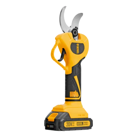 Секатор аккумуляторный, бесщет. DENZEL, CP-40BL, Li-Ion, 20 В, лезвия SK5