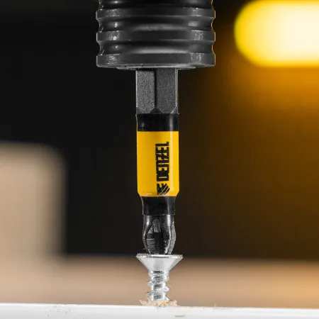 Бита DENZEL PH2х50, сталь S2, 10 шт., круглый профиль, отрывная упаковка, Е 6,3