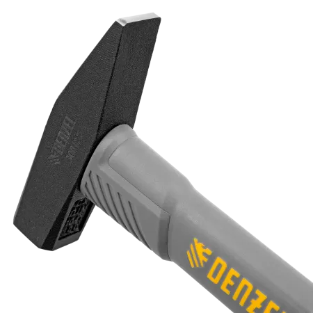 Молоток слесарный DENZEL 300 г, кованый, фибергласовая  рукоятка c TPR покрытием