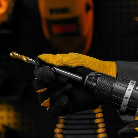 Сверло спиральное по металлу DENZEL 9 x 125 мм, Р6М5, Golden Tip, многогранная заточка