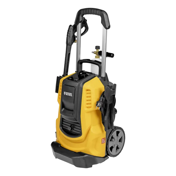 Моечная машина высокого давления DENZEL R-230iD, 3300 Вт, 230 бар, 600 л/ч, асинхронный двигатель, с барабаном