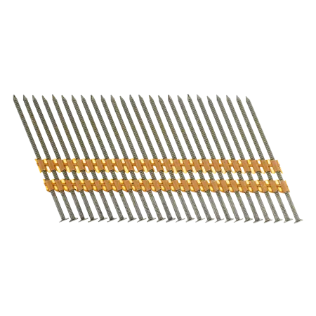 Гвозди DENZEL для пнев. нейлера (крашен.), длина - 90 мм, диам. - 3,05 мм, 2000 шт.