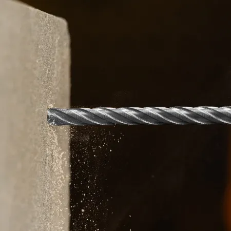 Бур по бетону DENZEL, цельная крестовая пластина, 6x265 мм, SDS PLUS