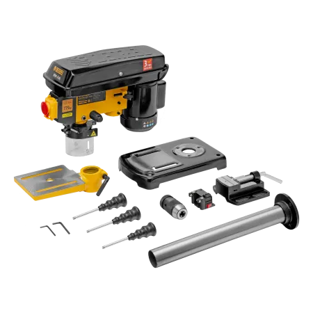 Станок сверлильный DENZEL DDM-350L, 350 Вт, 13 мм, 5 ск., лазер, настольный