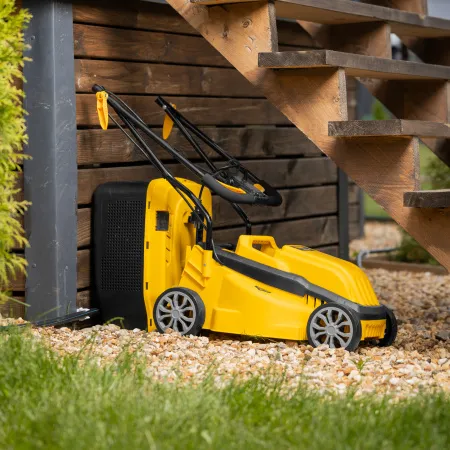 Газонокосилка электрическая DENZEL GMC-1200, шир.,32см, 1200 Вт, 3 уров., травосб. 30 л