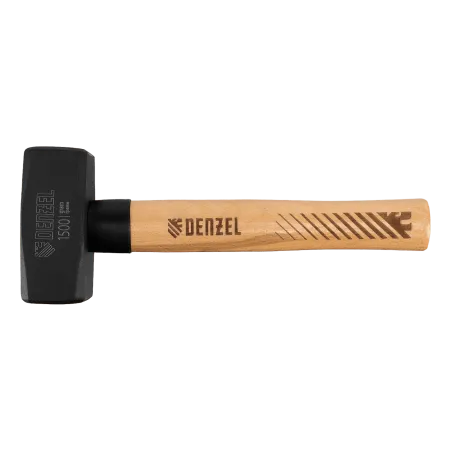 Кувалда DENZEL 1500 г, кованая головка, буковая рукоятка