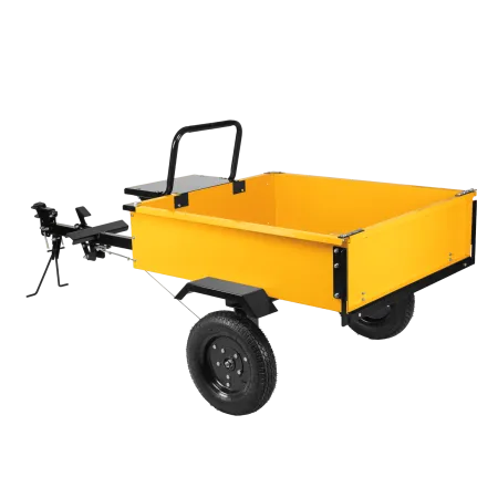 Прицеп для мотоблока DENZEL TT-500, оцинк., груз. 500 кг, рег. сцепка, колеса 4.00-10, в упаковке