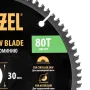 Пильный диск по алюминию DENZEL ф210 х 30 мм, 80 зубьев
