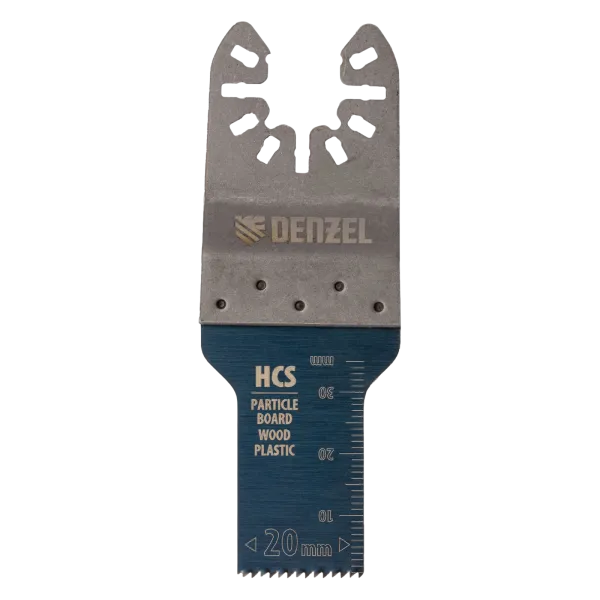Насадка для МФИ DENZEL 782309 режущая пазовая прямая, HCS, по дереву, 20 х 1.4 мм
