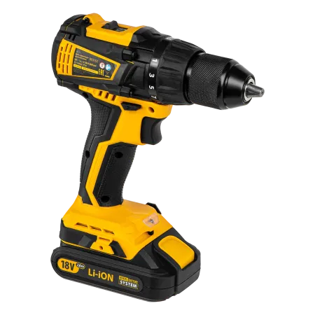 Аккумуляторная дрель-шуруповерт DENZEL BLDL-IB-18-02, 18 В, 2 x 2 Ач