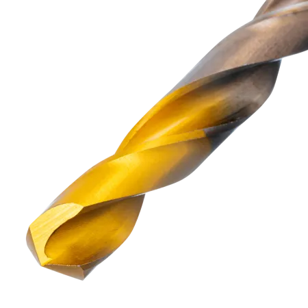 Набор сверл по металлу DENZEL, 1-10 мм, Р6М5К8-TiN, Golden Tip, 19 шт