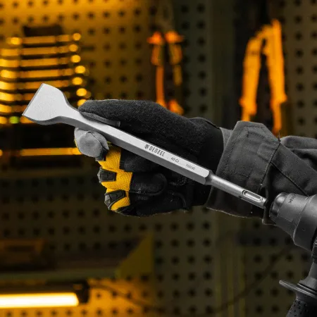 Зубило DENZEL, 14 х 40 х 250 мм, 40Cr, SDS PLUS