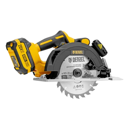 Пила циркулярная аккумуляторная бесщет. DENZEL CCSH-BL-20-185, 185 мм, Li-Ion, 20 В