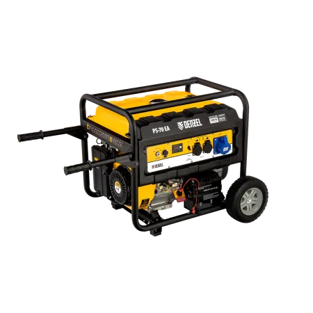 Генератор бензиновый DENZEL PS 70 EA, 7.0 кВт, 230 В, 25 л, электростартер