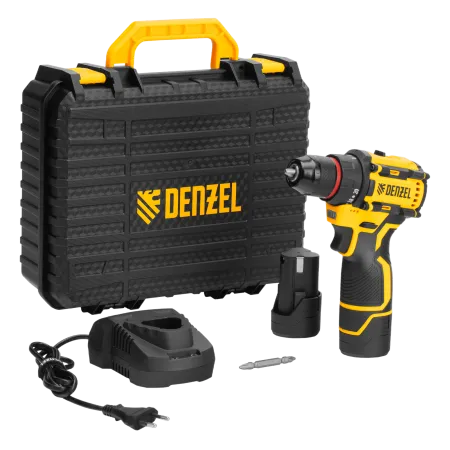 Дрель-шуруповерт аккумуляторная бесщет. DENZEL CDH-BL-12, Li-Ion, 12 В
