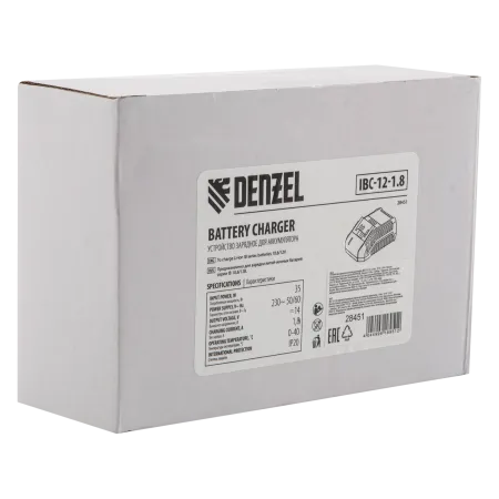 Зарядное устройство для аккумуляторов DENZEL IBC-12-1.8, Li-Ion, 12 В, 1.8 А