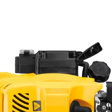 Триммер бензиновый DENZEL DT-43E, 43 см3, неразъемная штанга, электростартер, состоит из 2 частей