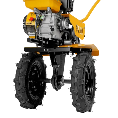 Мотоблок DENZEL DPT-370S, 7 л.с., ремен.сцеп, фрез 3х4, ШОМ, передачи 3В/1Н