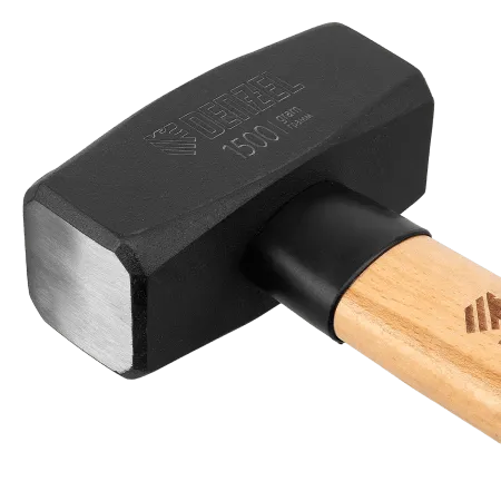 Кувалда DENZEL 1500 г, кованая головка, буковая рукоятка