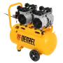 Компрессор безмасляный, малошумный DENZEL DLS 2200/50, 2200 Вт, 2x1100, 50 л, 380 л/мин