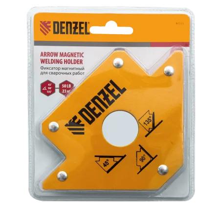 Фиксатор магнитный для сварочных работ DENZEL 97553, усилие 50 Lb