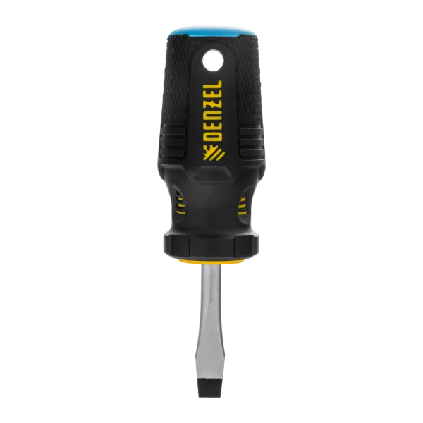 Отвертка DENZEL SL6x38 мм, S2, 3к рукоятка