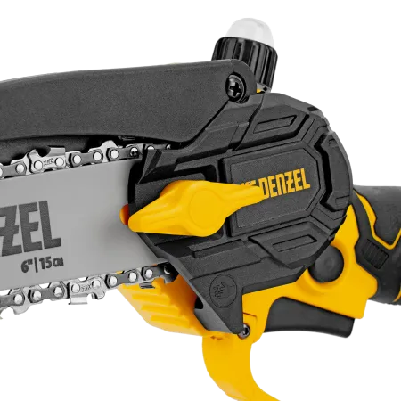 Цепная мини-пила аккумуляторная бесщет. DENZEL CCS-150, шина 150 мм, Li-Ion, 20 В