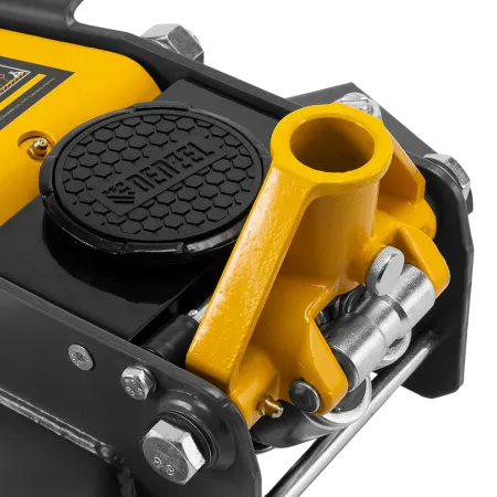 Домкрат гидравлический подкатной DENZEL 2/3 т, 98-770 мм, быстрый подъем, низ. подхват, проф, SUV