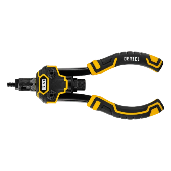Заклепочник для резьбовых заклепок DENZEL двуручный, заклепки М3, М4, М5, М6, М8, М10, M12