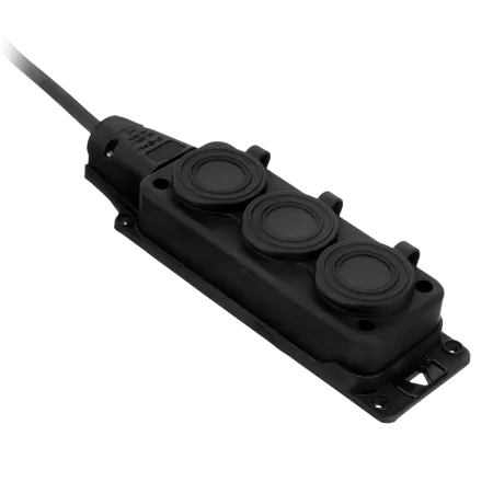 Удлинитель-шнур силовой Top Series DENZEL, КГТТ, 10 м, 3 розетки, 3 x 1,5 мм