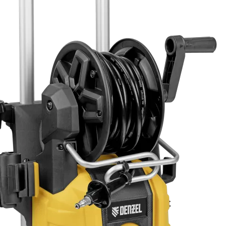 Моечная машина высокого давления DENZEL R-180iD, 2000 Вт, 180 бар, 420 л/ч, асинхронный двигатель, с барабаном