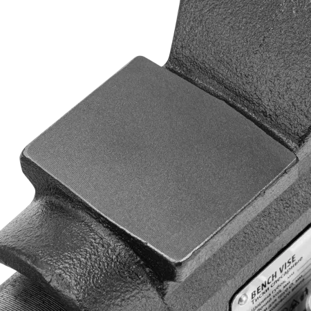Тиски слесарные DENZEL BVH-100, 100 мм, поворотные, стальная направляющая, с наковальней