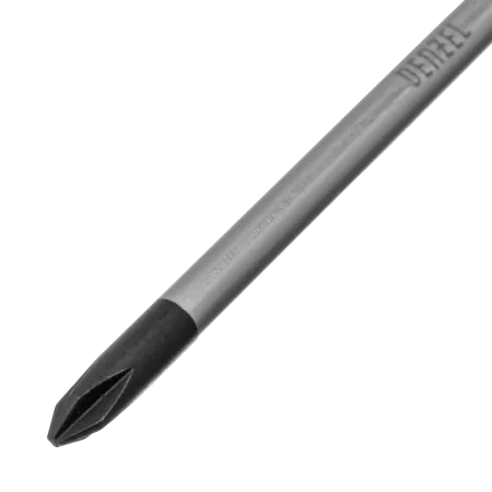 Отвертка DENZEL PH0х75 мм, S2, 3к рукоятка