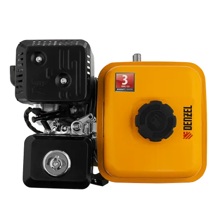 Двигатель бензиновый RX-17K, 7 л.с., 212 см3, горизонтальный вал шпонка 19 мм Denzel