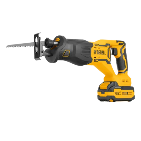 Пила сабельная аккумуляторная бесщет. DENZEL  RS-250, Li-Ion, 20 В