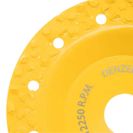 Чашка твердосплавная зачистная DENZEL, 125 мм, Плоская, крупное зерно #8