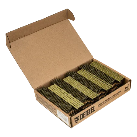 Гвозди DENZEL для пнев. нейлера (крашен.) длина - 50 мм, диам. - 2,9 мм, 2000 шт.