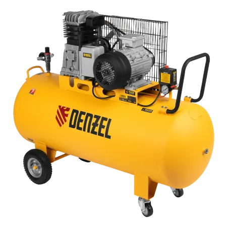 Компрессор воздушный DENZEL BCI3000-T/200, 3.0 кВт, ременный привод, 200 литров, 530 л/мин